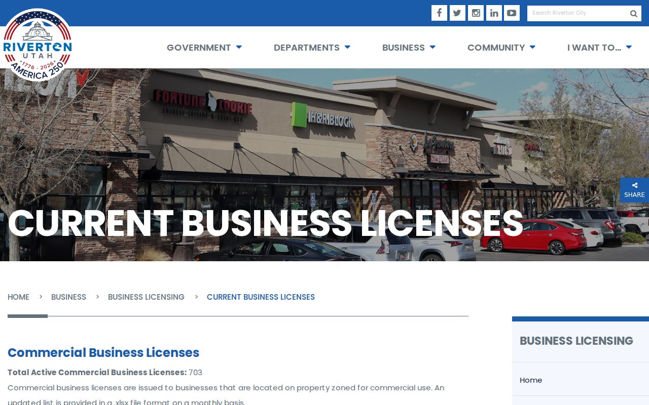 Riverton residents directory business license list