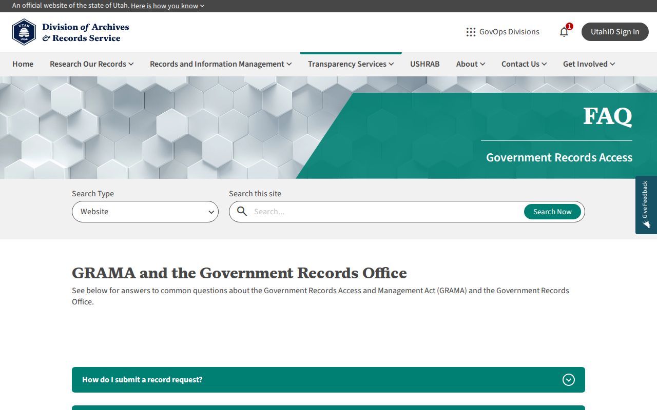 Riverton residents directory GRAMA FAQ
