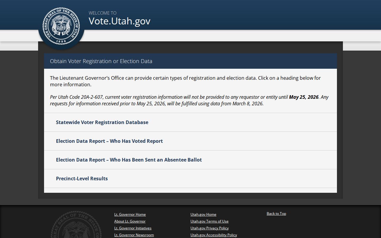 Riverton neighbors voter data access guidance