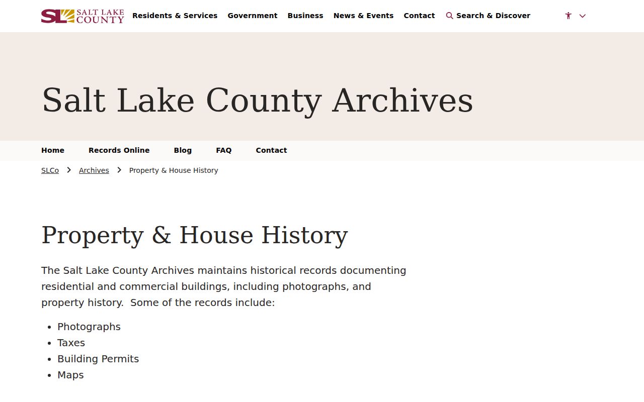 Riverton previous residents county house history records