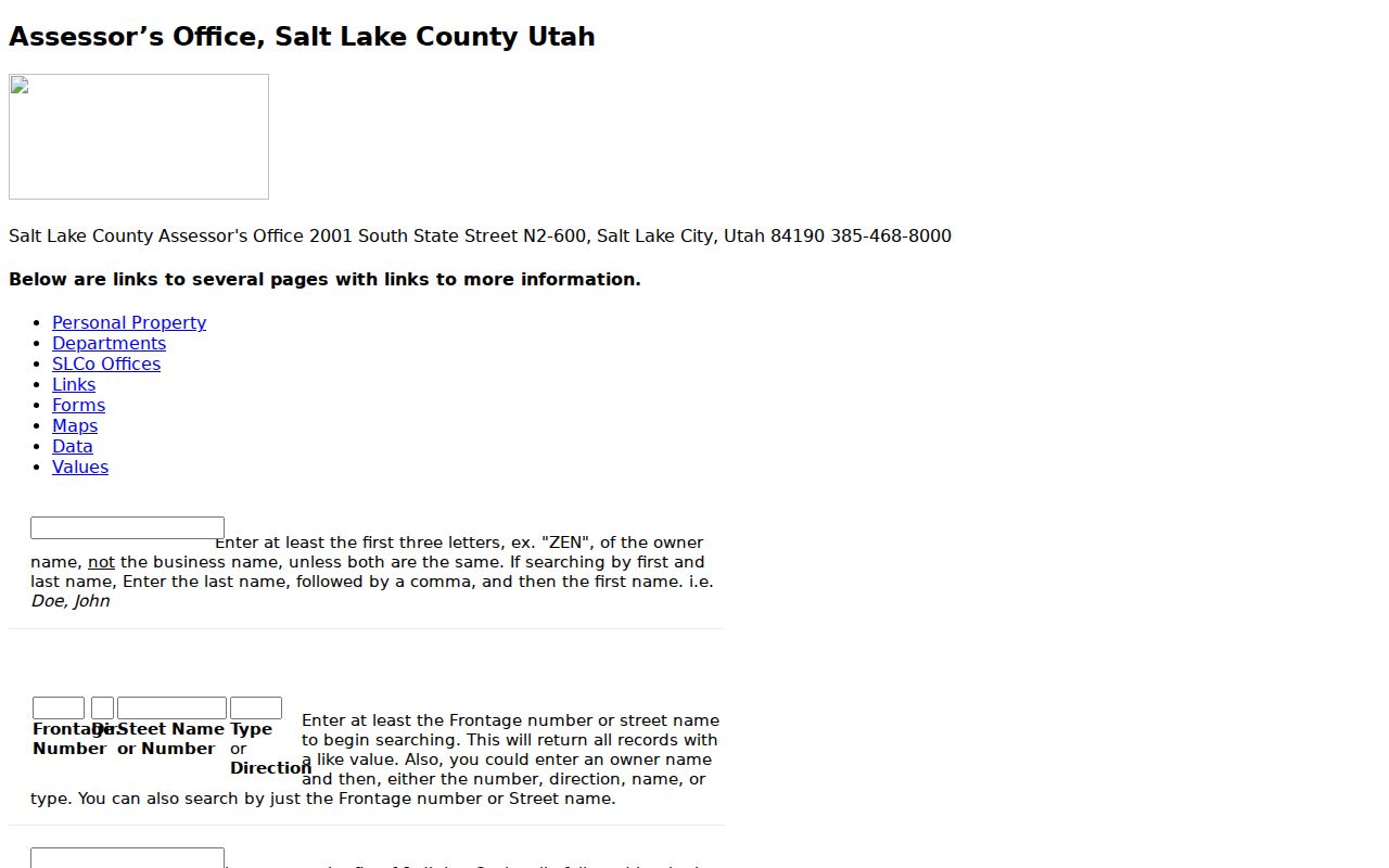 Riverton street directory detailed assessor query